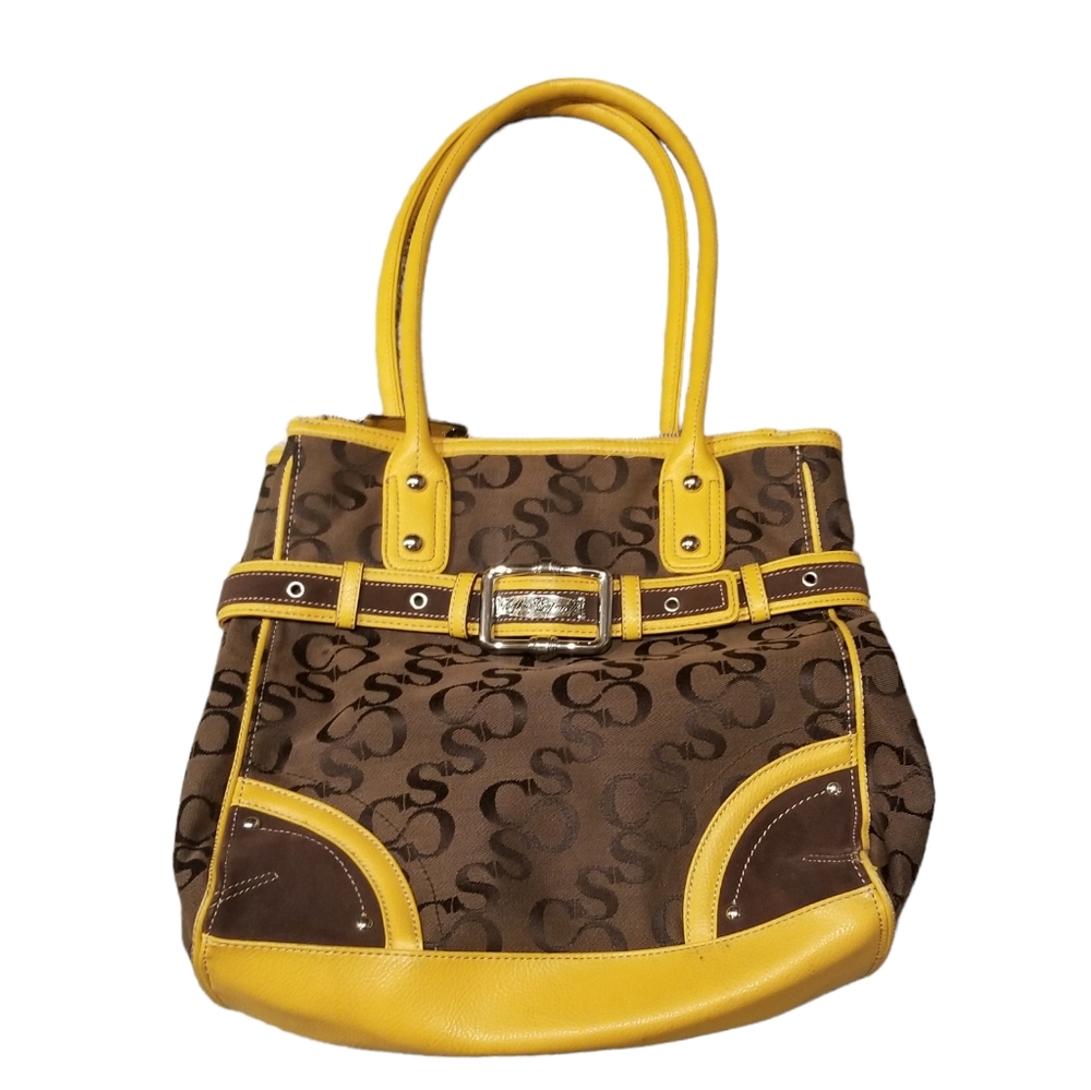Sophia Caperelli Women's Large Signature Handbag w/Leather trim